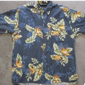 Nautica men's size XL hawaiian floral shirt